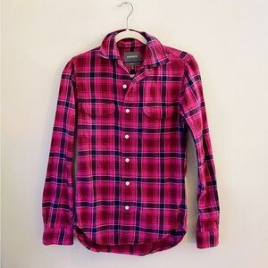 Bonobos Plaid Button Down Shirt Casual Western Chic Fall